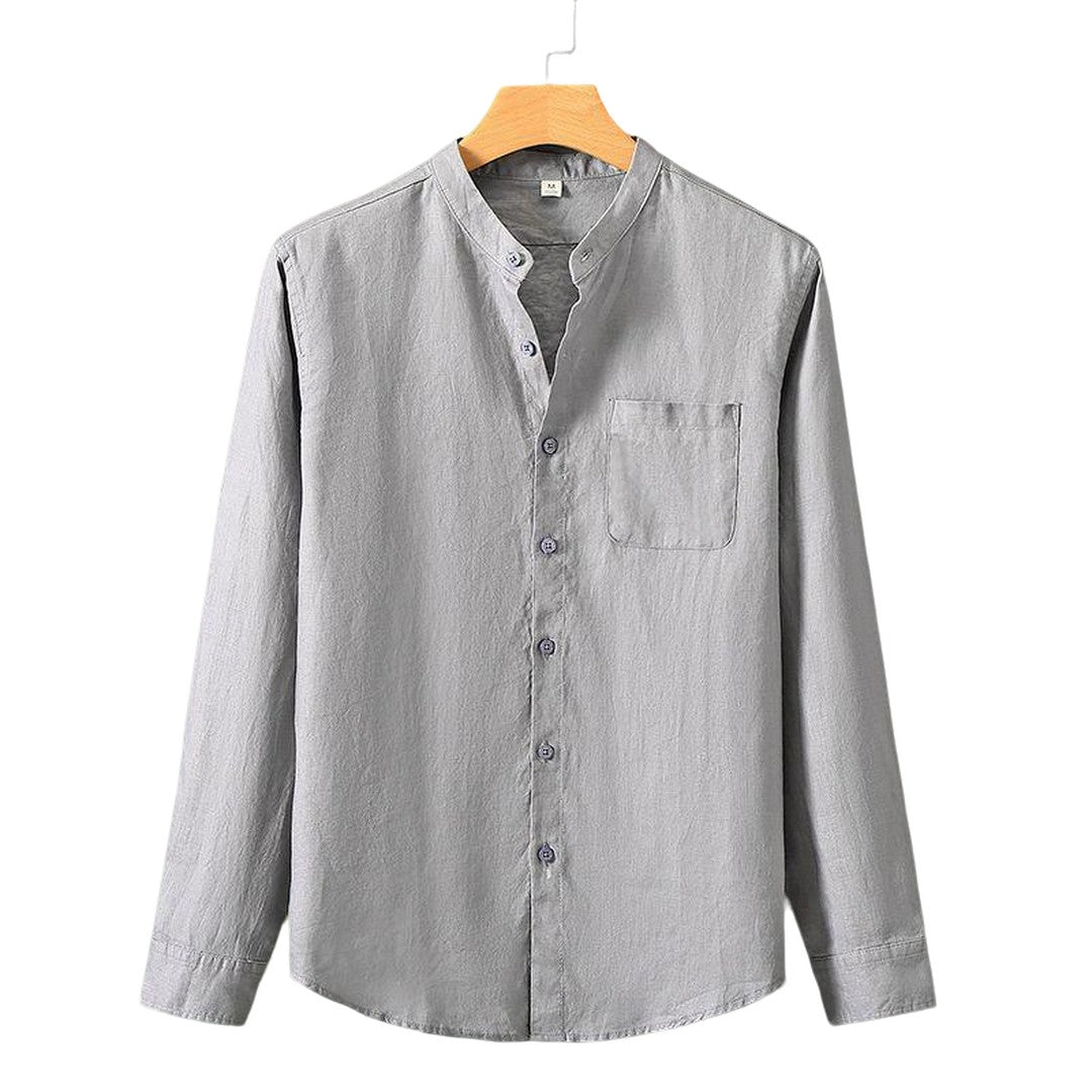 DAILIN - Linen Longsleeve Shirt